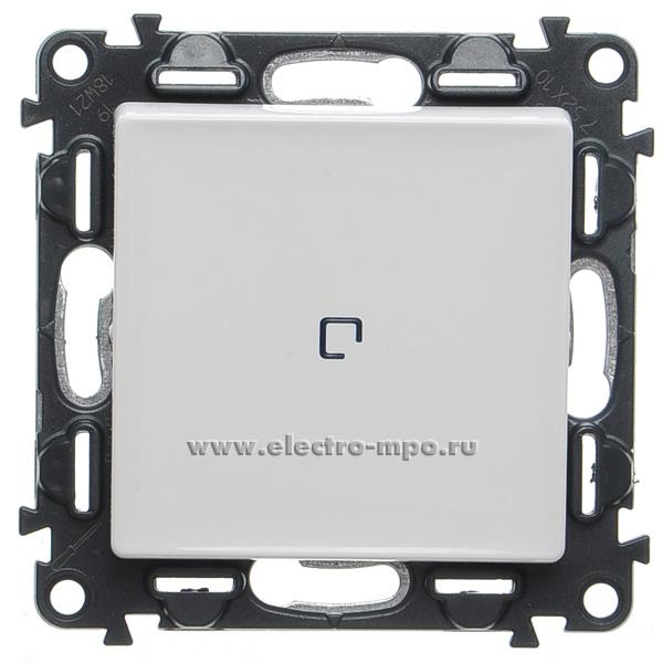 Р7101. Механизм Valena Life 752410 выключателя 1кл. с подсветкой с/п белый (Legrand)