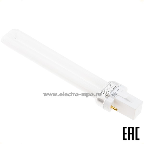 Л3407. Лампа 9Вт 64310 DULUX S 9W/840 G23 600Лм 4000К компакт. люм. энергосберегающая (OSRAM)