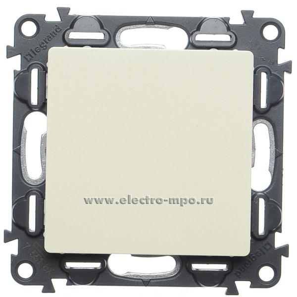 Р7199. Заглушка Valena Life 755181 декоративная с суппортом с/п слоновая кость (Legrand)