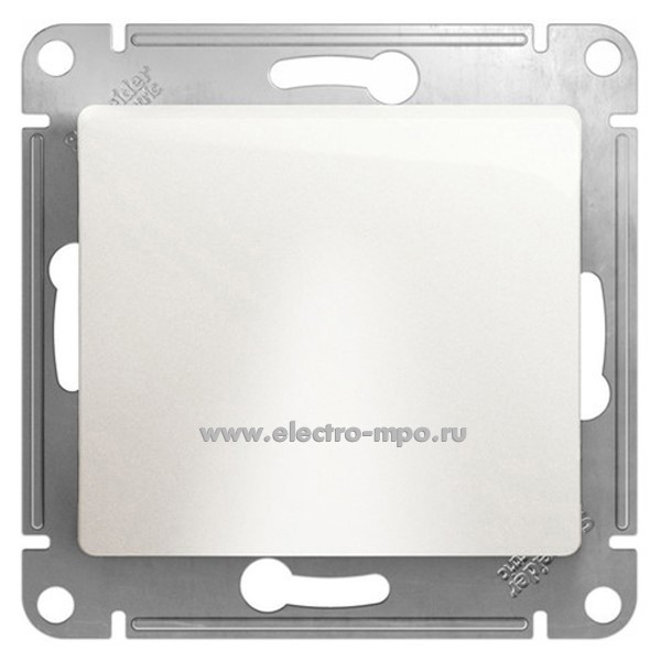 Ю1644. Вывод кабеля Glossa GSL000699 декоративный с суппортом с/п перламутор (Systeme Electric)