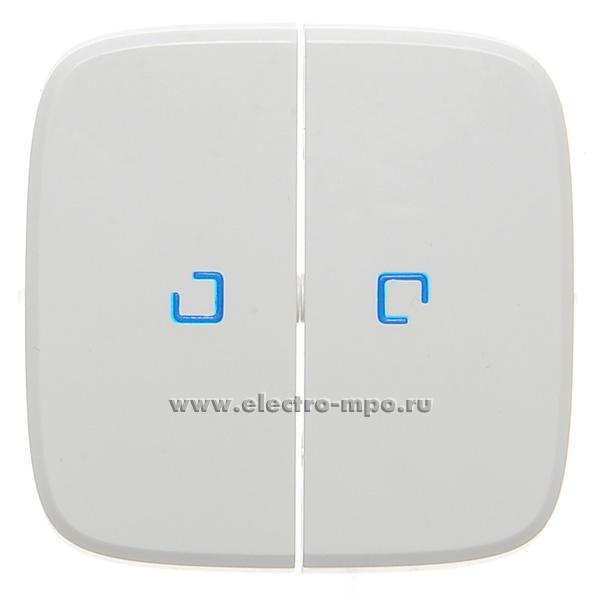 Р7262. Клавиша-2 Valena Allure 755225 с окнами для подсветки белая (Legrand)