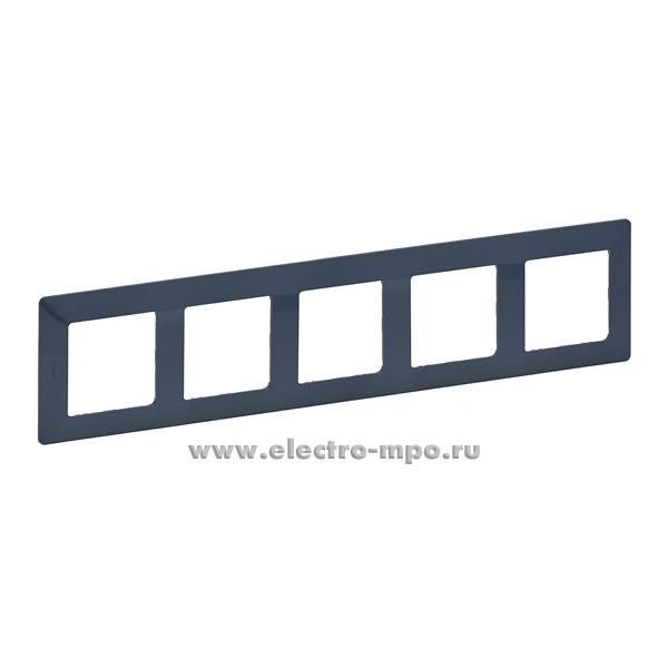 Р7285. Рамка-5 Valena Life 754095 универсальная лазурь (Legrand)