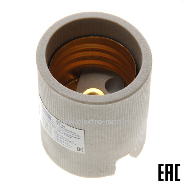 Р1102. Патрон Е40 474008 GLH-E40-CER-H-W, керамический, подвесной, белый (General)