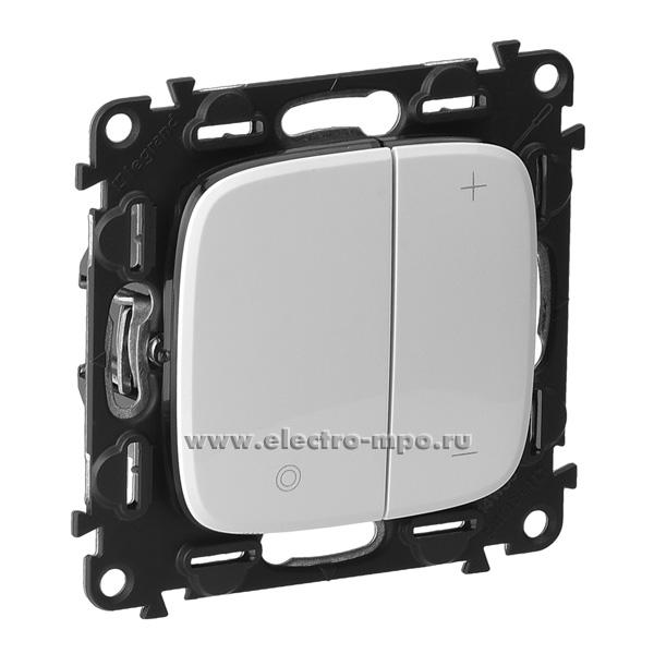 Р7308. Механизм Valena Allure 752762 светорегулятора 400Вт кнопочный с/п белый (Legrand)