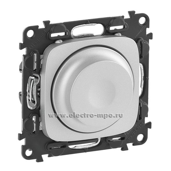 Р7377. Механизм Valena Allure 752960 светорегулятора 300Вт поворотный с/п алюминий (Legrand)