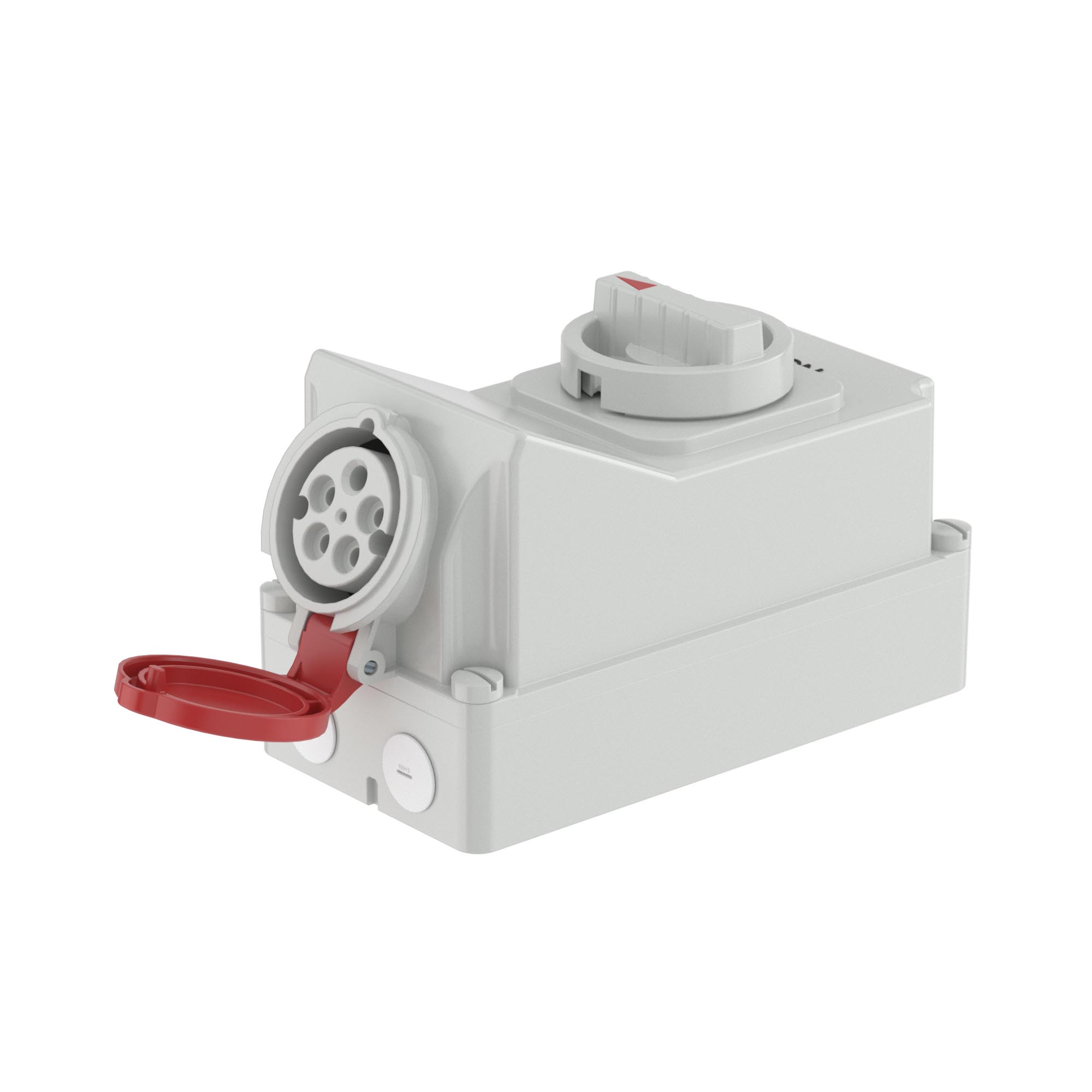 Р57. Розетка DIS5601687 настенная 3Р+N+Е с механической блокир и боковым расположением разъема WIS (ДКС)