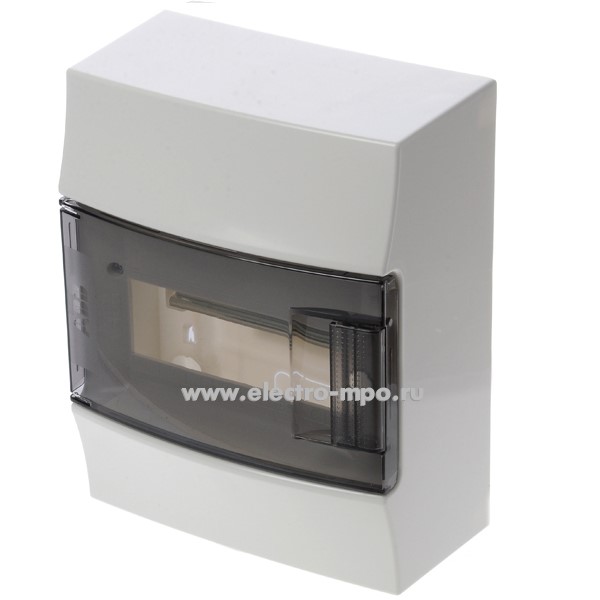 Е2057. Бокс 1SPE007717F9991 Mistral41 навесной 8 модулей прозрачная дверь IP41 с клеммником (АВВ)