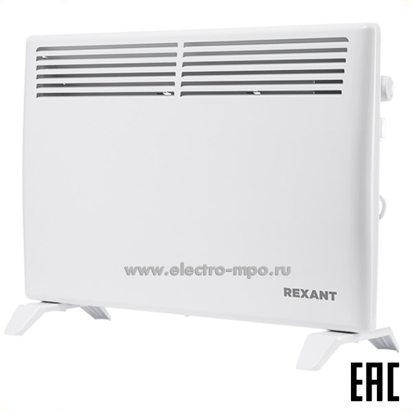 Б87. Электроконвектор 60-0116 механический термостат 1,5кВт Х-нагревательный элемент (Rexant)
