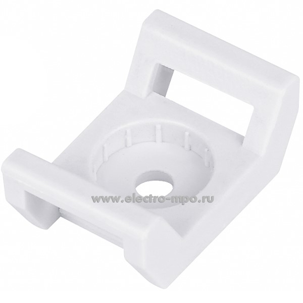 Г7270. Площадка ППС-26х16-Ч для хомутов до 11мм под монтажный пистолет черная (Рувинил)