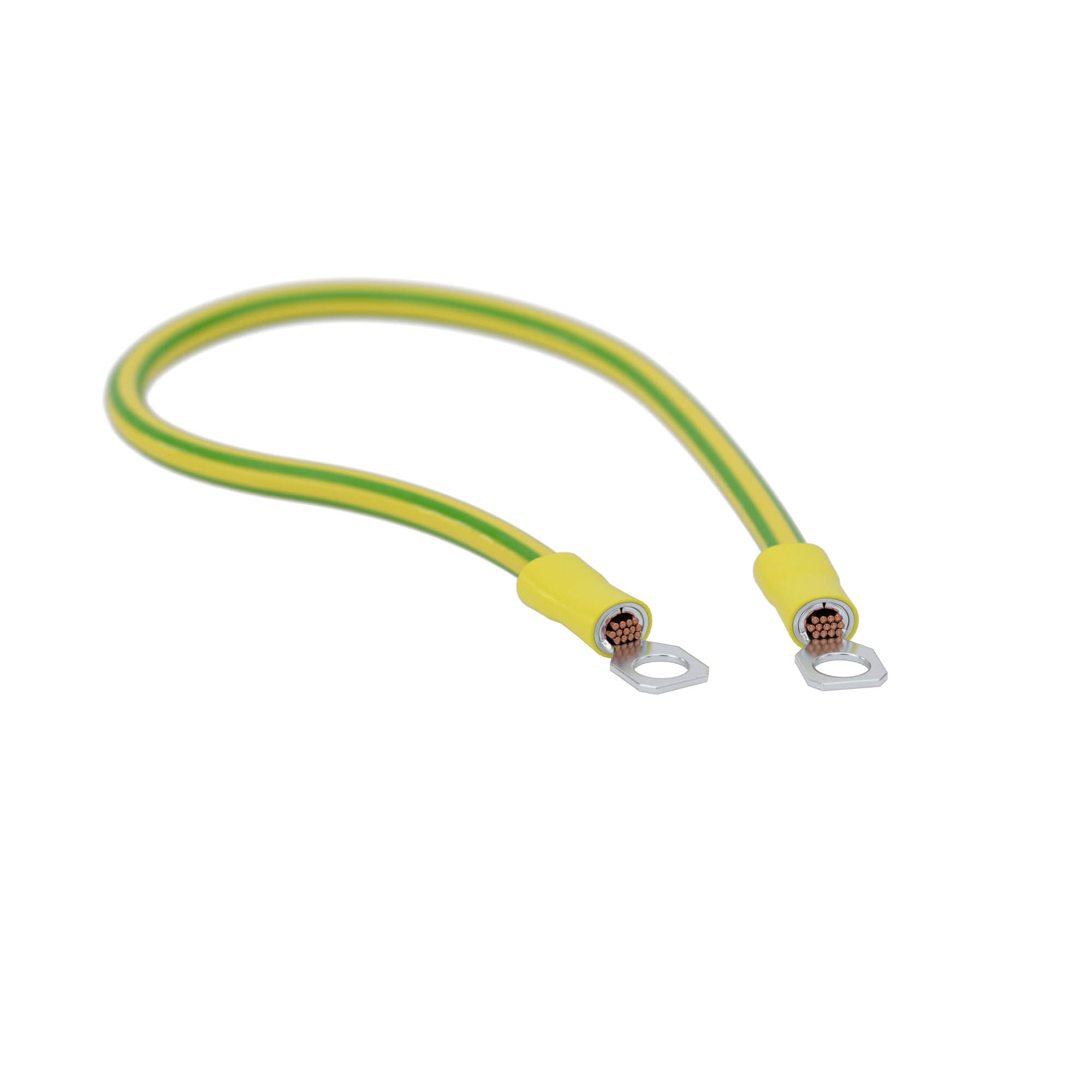 М97. Перемычка SC6L300K медная сеч. 6 мм2, с наконечниками под винт М6, в комплекте с метизами, L  (ДКС)