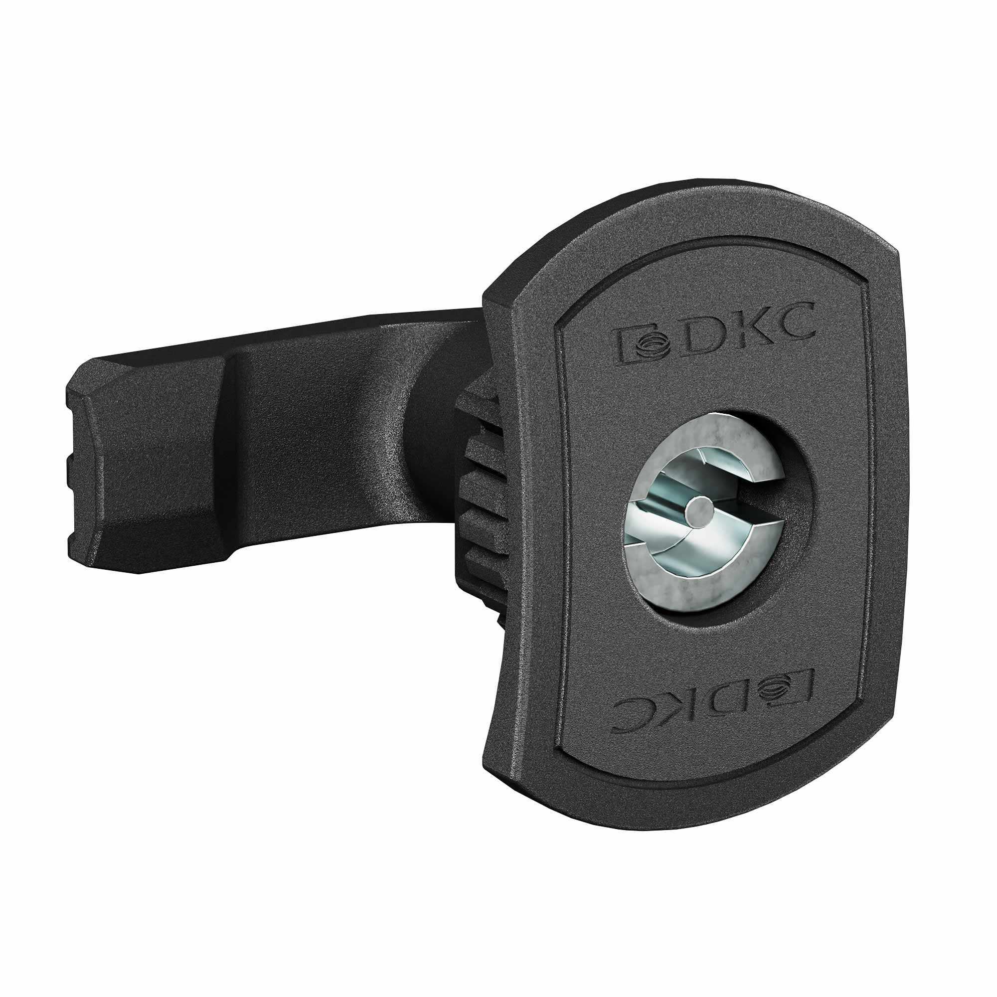 Е89. Поворотный R5CE208 замок с личинкой под двойную бородку 3 мм для навесныхкорпусов,  (ДКС)