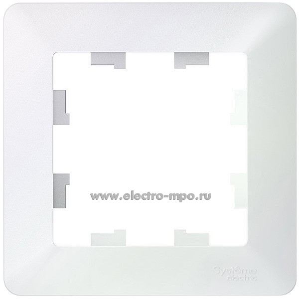 Ю32. Рамка-1 AtlasDesign Air ATN220401 жемчуг/дымчатый белый (Systemе Electric)