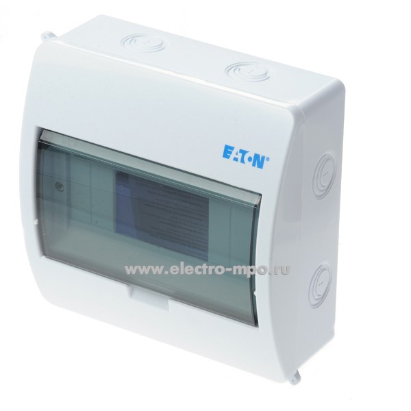 Е3681. Бокс BC-O-1/8-ECO 280346 навесной 8 модулей прозрачная дверь IP40 (Eaton)