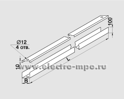 68098.Д8098 Короб КП 01/02-2 окрашенный 100x200 мм L=2м (Электроцентрмонтаж Курчатов)