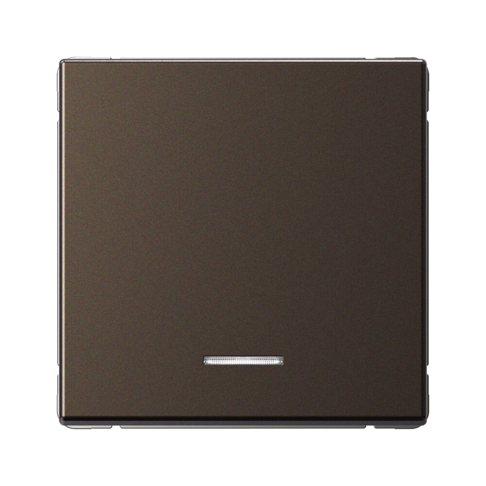 Р2987. Механизм ArtGallery GAL000616 выключателя 1 кл. с/п кнопочный с подсветкой мокко (Systeme Electric)