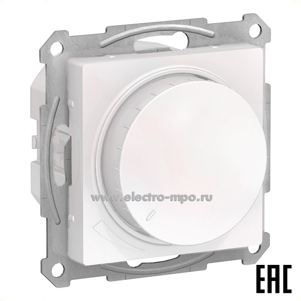 Ю4731. Механизм AtlasDesign ATN000423 светорегулятора 10-400 Вт (LED 3-150Вт) с/п жемчуг (Systeme)