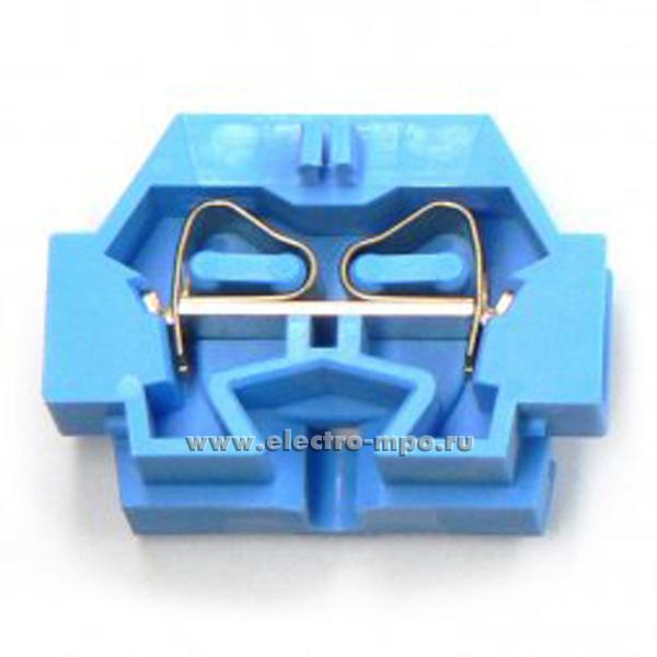 Б6854. Клемма 261-304 синяя на 2 проводника 2,5мм2 24А 500В ширина 6мм (Wago)