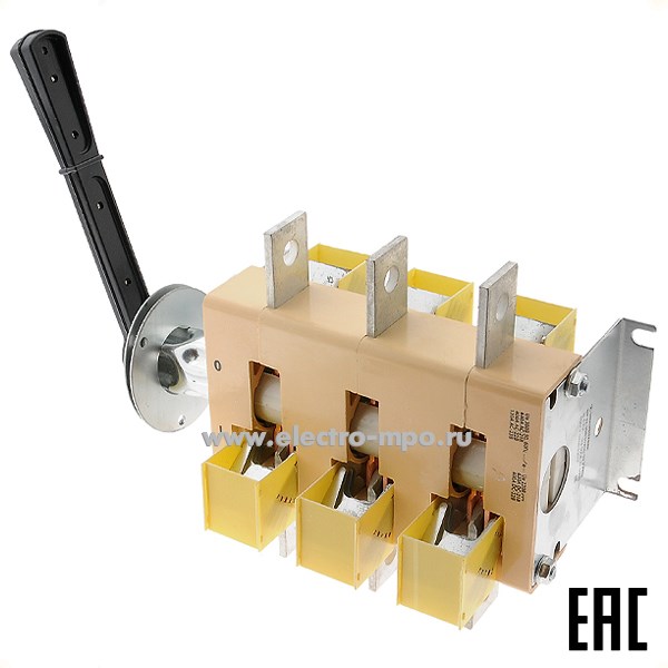 Б5406. Рубильник ВР32-39В31250-32 УХЛ3 630А съемная рукоятка (Электротехник Москва)