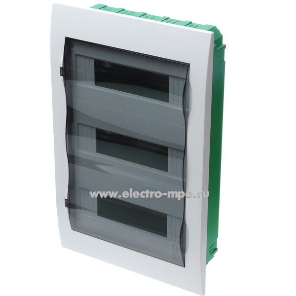 Е4299. Бокс EZ9E312S2FRU Easy9 встраиваемый 36мод.с клеммником и прозрачной дверцей (Systeme Electric)