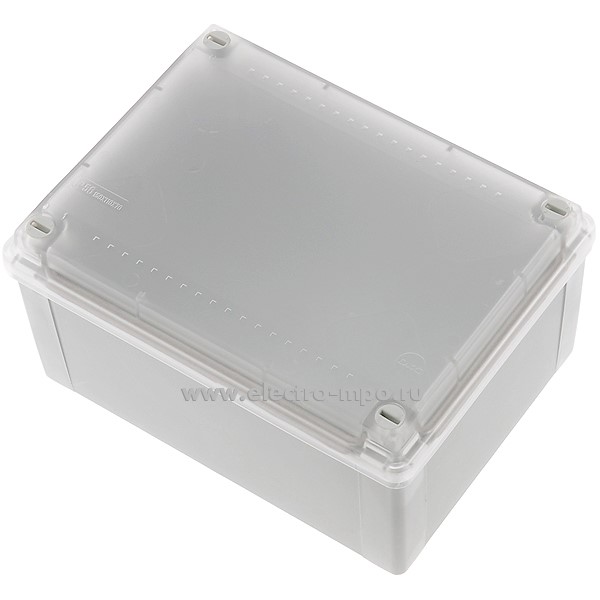 К0850. Коробка 54020 распаечная пластиковая без сальников 165х124х84мм IP56 прозрачная крышка (ДКС)
