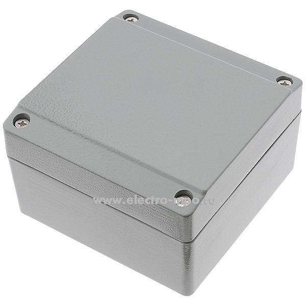 К0981. Коробка H9-C100 алюминиевая 100x100x60мм IP66 (Электромонтаж)