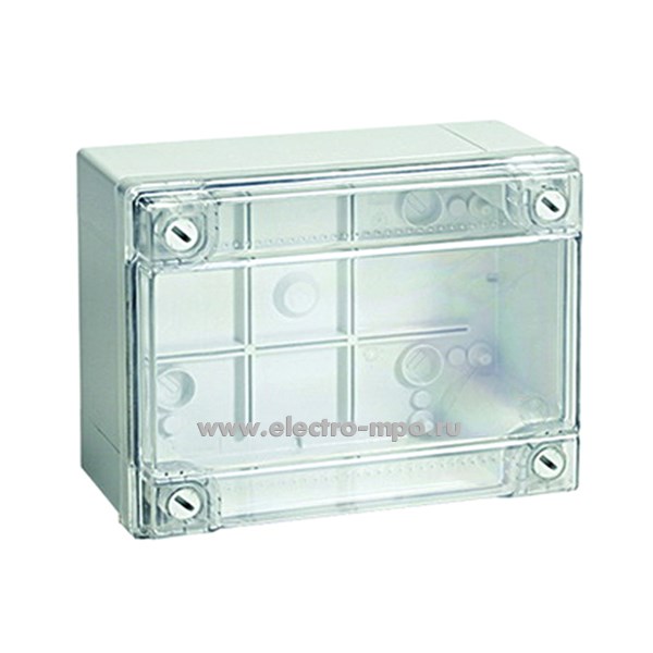 К0858. Коробка 54320 распаечная пластиковая без сальников 312х239х132мм IP56 прозрачная крышка (ДКС)