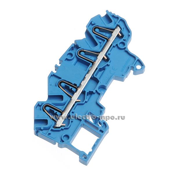 Б7539. Клемма ZK2,5-4P-BL 1SNK705022R0000 четырехпроводная втычная синяя 2,5мм2 24А 1000B шир. 5,2мм (TE)