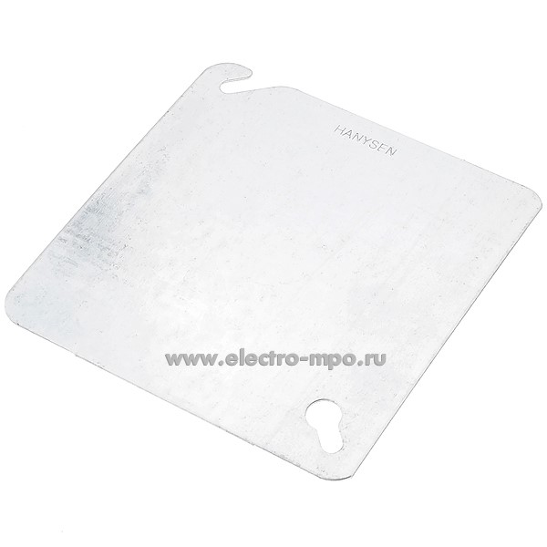 К1272. Крышка 52C1 для коробок 100х100 мм глухая, оцинк. сталь (Китай)