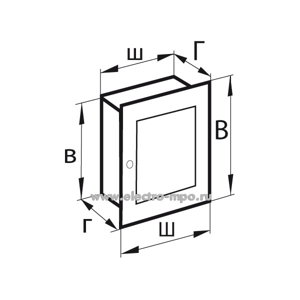 Е6604. Бокс U41 встраиваемый белая металлическая дверь 48 модулей IP31 354х694х147мм (ABB)