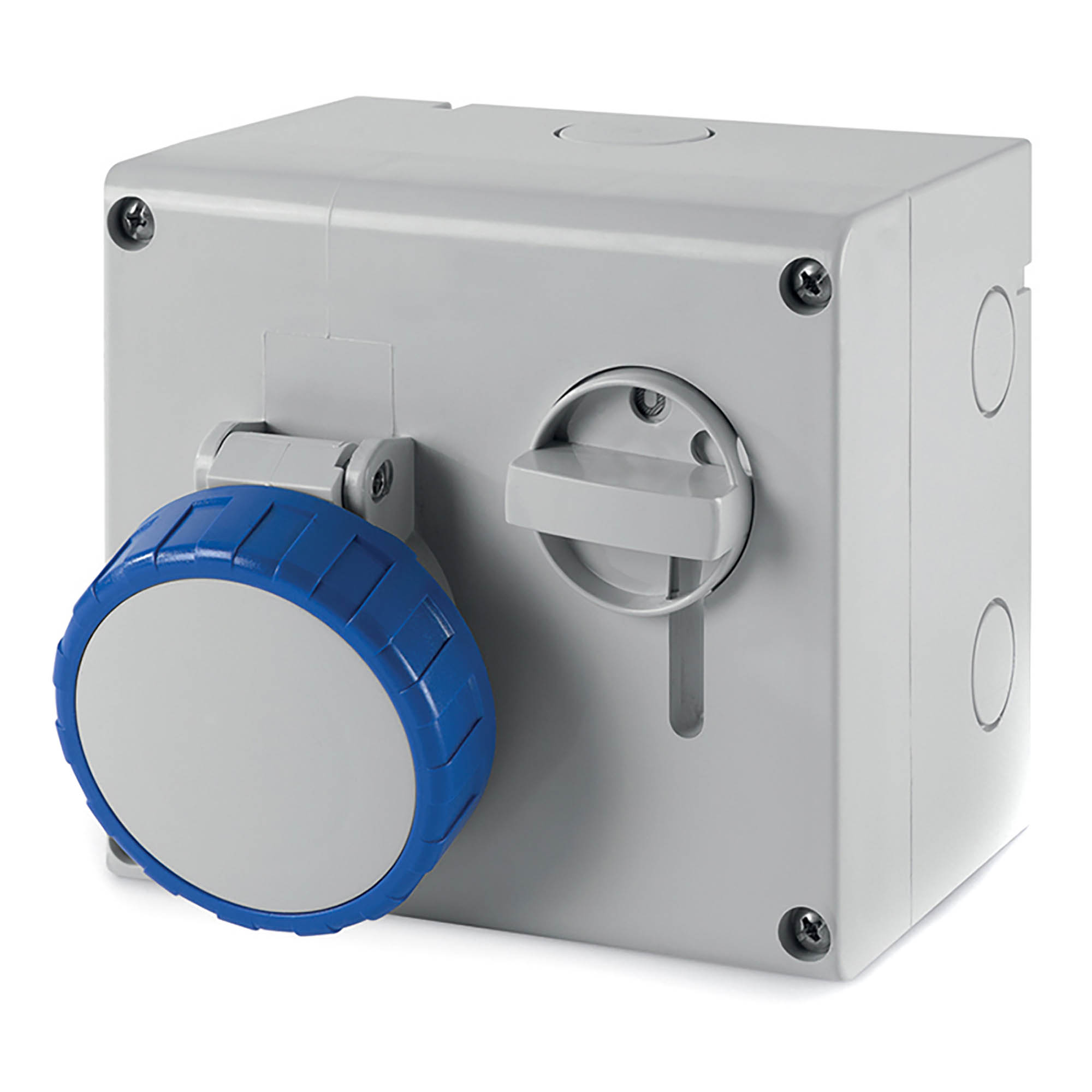 Р57. Розетка DIS5051683 настенная с механической блокировкой и верхним расположением разъема IP67  (ДКС)