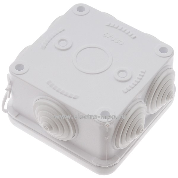 Коробка Тусо 67030Б распаечная пластиковая с сальниками 70х70х40мм IP55 ...