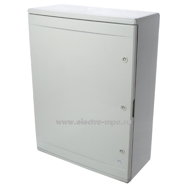 Е9014. Шкаф PP3021 навесной 600x800x260мм АБС-пластик непрозрач. дверца с монт. платой IP65 (Plastim)