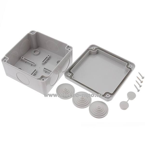 Коробка Тусо 67049 распаечная пластиковая с сальниками 100х100х50мм ...