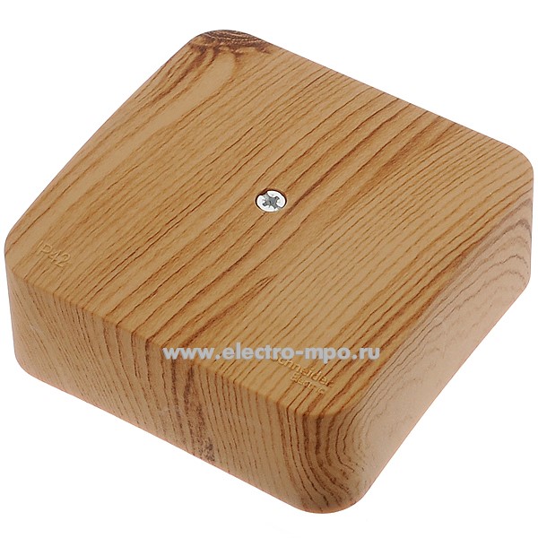 К0525. Коробка Blanca BLNRK000015 распаечная пластиковая без сальников 75х75х30 IP42 ясень (Systeme)