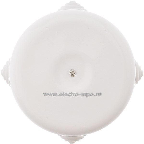 К1307. Коробка Retrika RR-09001 распаечная керамика с сальниками D=90мм Н=45мм IP20 белая (Китай)