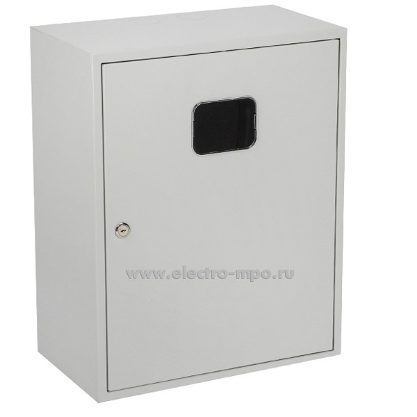 Б0106. Шкаф 406F R5 1.1 R5 500х400х220мм с окном под счетчик и монтажной платой 47267 (Щитэлектрокомплект)