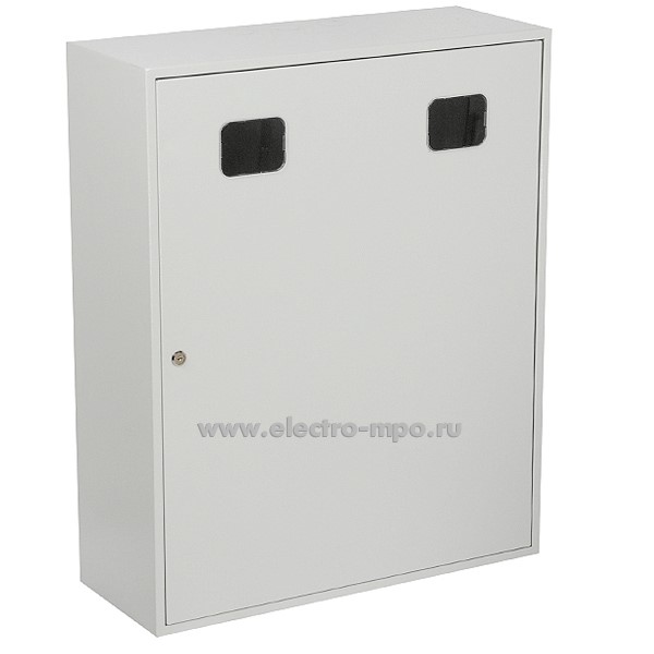 Б0113. Шкаф 411F R5 1.1 800х650х250мм с 2мя окнами под счетчик 47317 и монтажной платой (Щитэлектрокомплек