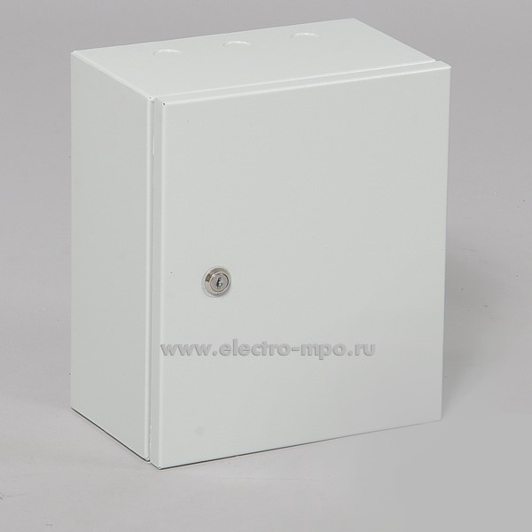 Б0115. Шкаф 402S R5 290х250х155мм светло-серый с монтажной платой без реек 42027 (Щитэлектрокомплект)