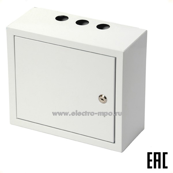 Б0117. Шкаф ЩПНз-331/ЩРН-12-зп NRP12ZP 265х310х130мм 17-001 белый с монтажной платой (Элма С-Петерб