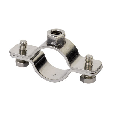 Т15. Хомут 6040-034 для тяжелых нагрузок 25-29 мм (3/4"), M8, нержавеющая сталь AISI304 (ДКС)