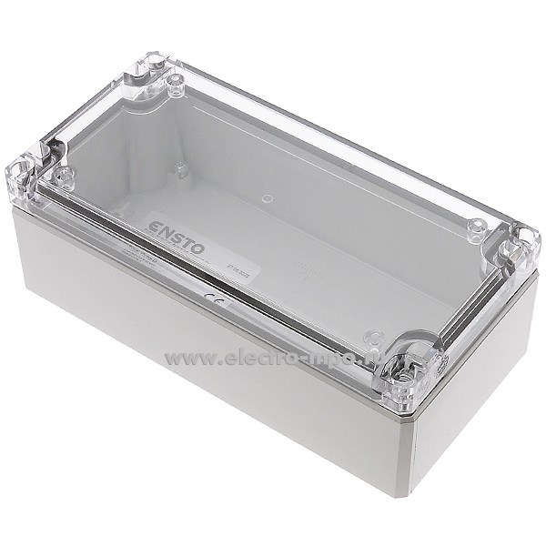 К0353. Коробка DABP081206T распаечная АБС-пластик 80х120х56мм IP66/67 прозрачная крышка (Ensto)