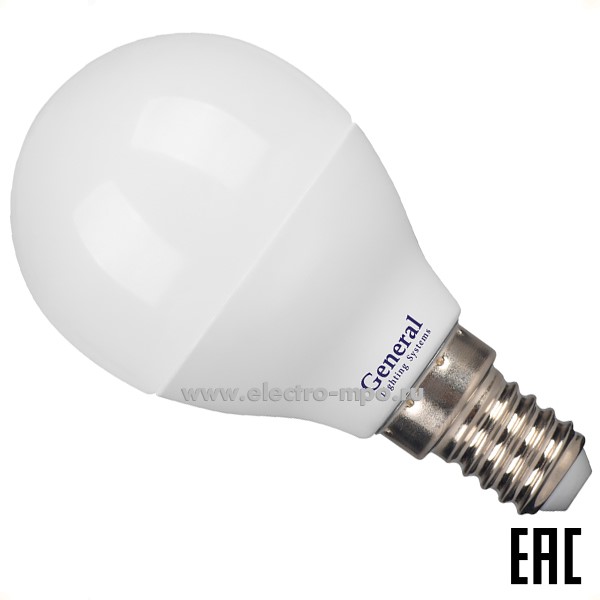 Л04. Лампа 20Вт 661484  GLDEN-G45F-20-230-E14-6500К 1270Лм светодиодная "шарик" дневной свет (General)