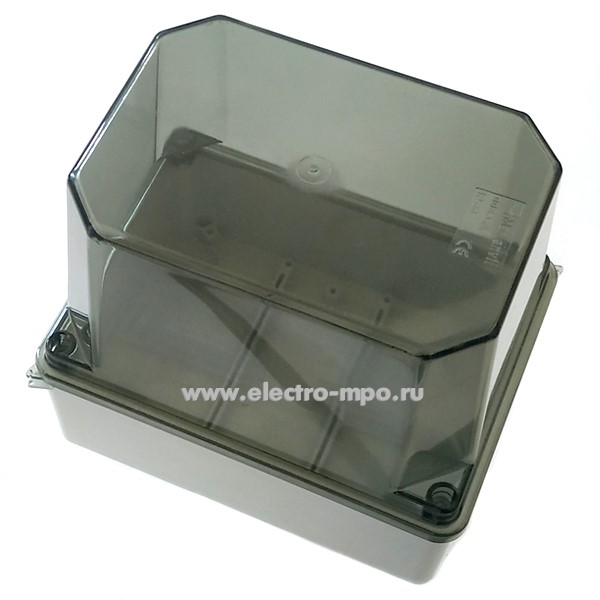 К0880. Коробка 54040 распаечная без сальников с прозрачной крышкой 154х114х141 мм IP56 серая (ДКС)