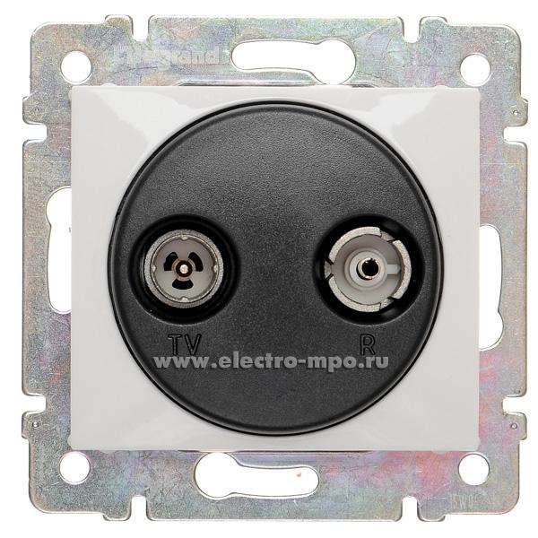 Р7639. Механизм Valena 774433 TV-R розетки конечной с/п белый (Legrand)