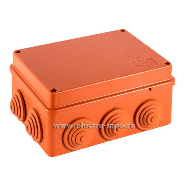 К2048. Коробка огнестойкая 43119HF 150х110х70 мм 8 клемм 4кв.мм 10 вводов IP55 (Экопласт)