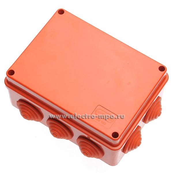 К2049. Коробка огнестойкая 43229HF 150х110х70 мм 8 клемм 6кв.мм 10 вводов IP55 (Экопласт)