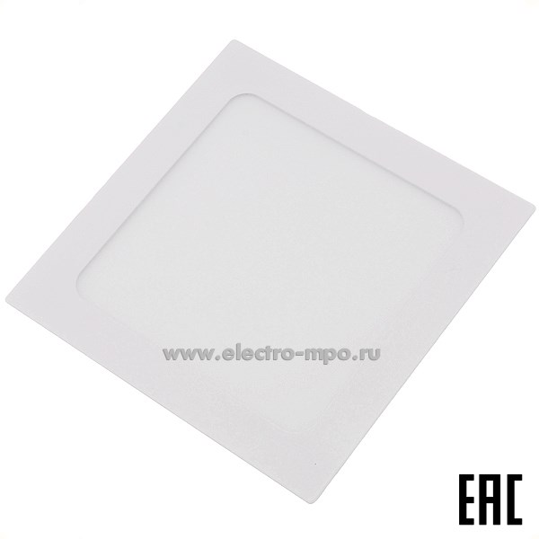 С0810. Светильник 413700 GLP-SW13-170-14-4 12Вт 4500К 924Лм светодиод. встр. квадр. белый IP40 (Gener
