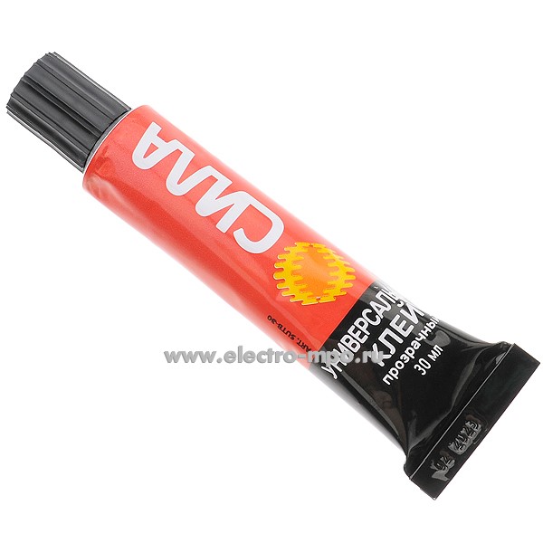 М7168. Клей Б0035609 SUTB-30 "Универсальный" прозрачный 30мл (СИЛА)