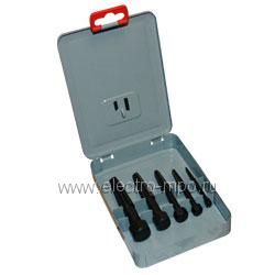 70087.И0087. Набор RE-2611/4719013 экстракторы 5шт (№1-№5) клиновидные с обоюдоострыми гранями (Rennsteig)