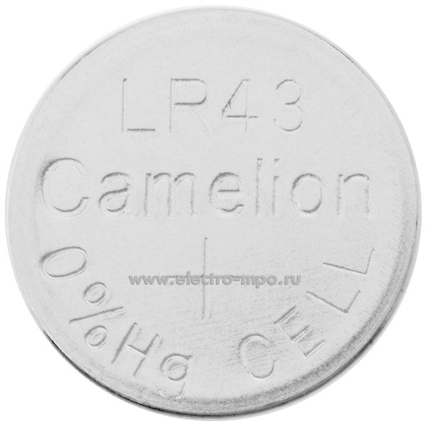 С6614. Элемент питания 12820 AG12-BP10 (386A/LR43/186) 1,5В 113 мА/ч алкалиновый (Camelion)